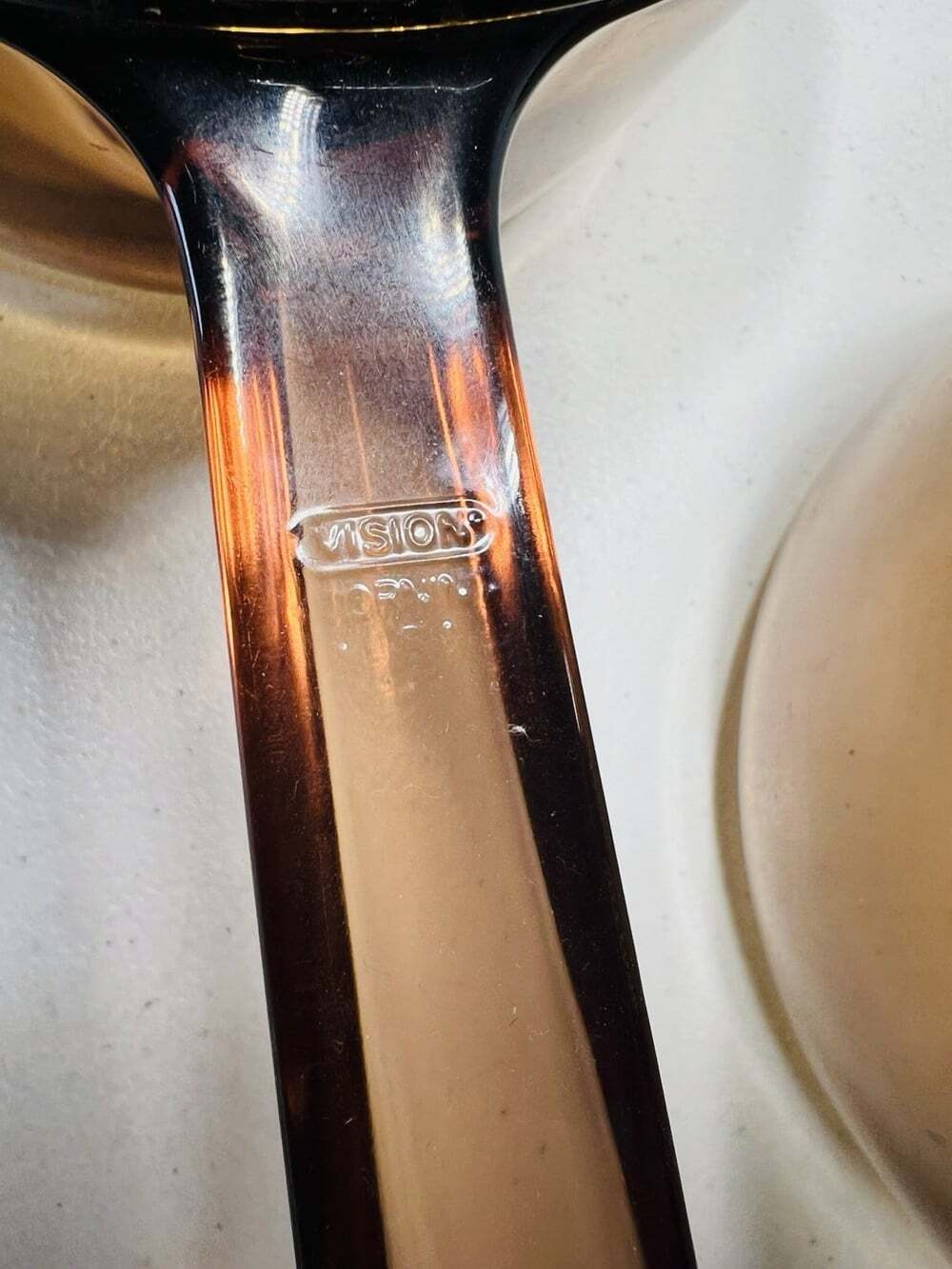 Corning Visions Amber Glass Saucepans With Lids Set of 2 - Picture 2 of 7